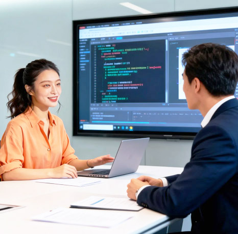 云算算信息给客户演示代码场景